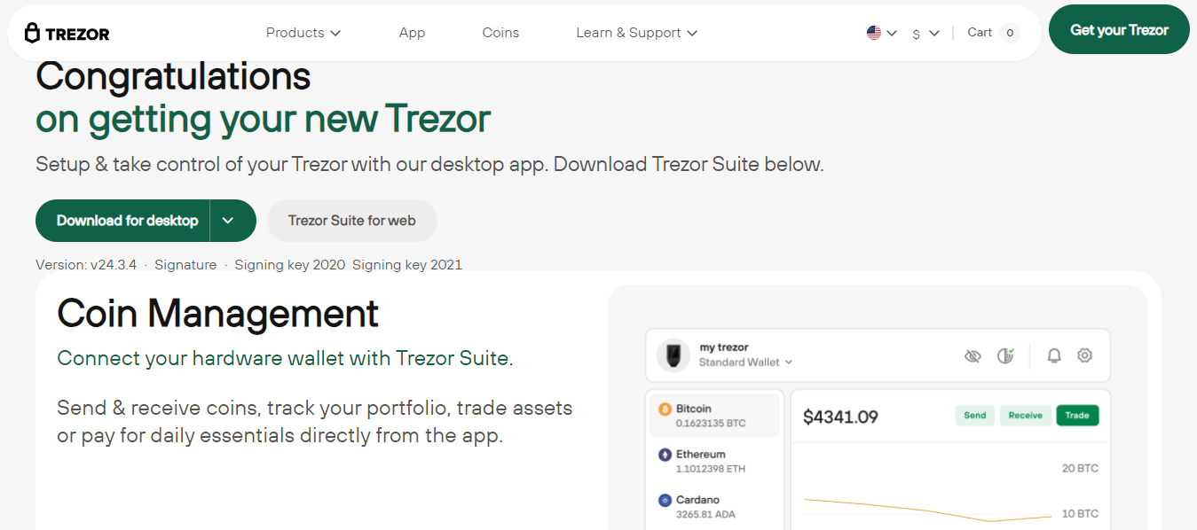 Trezor.io/start® - The #1 Most Hardware Crypto Wallet