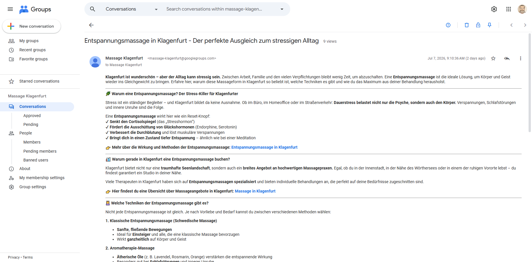 Sanfte Hände, tiefe Entspannung